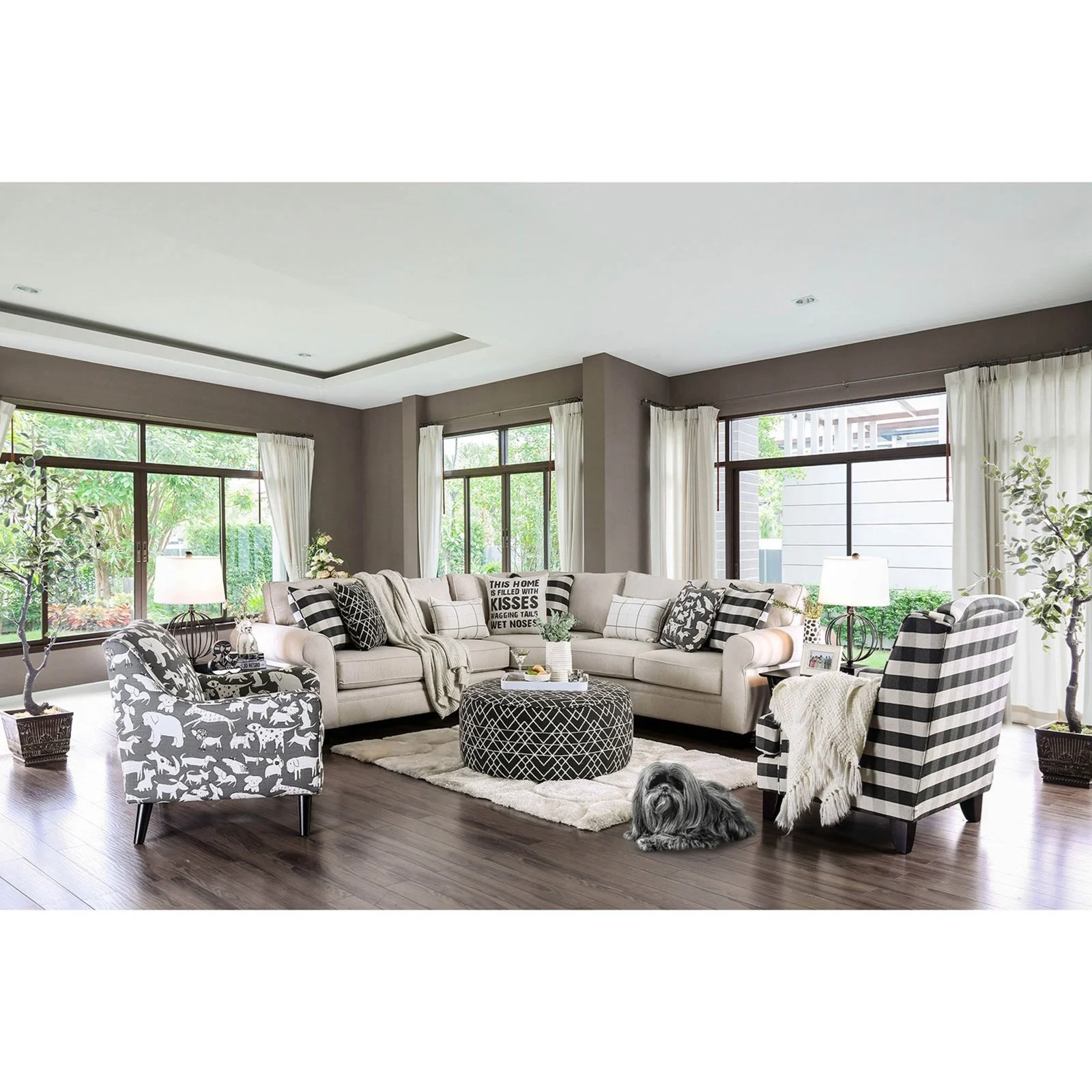 Furniture of America FOA Patricia SM8171 Living Room Group Living